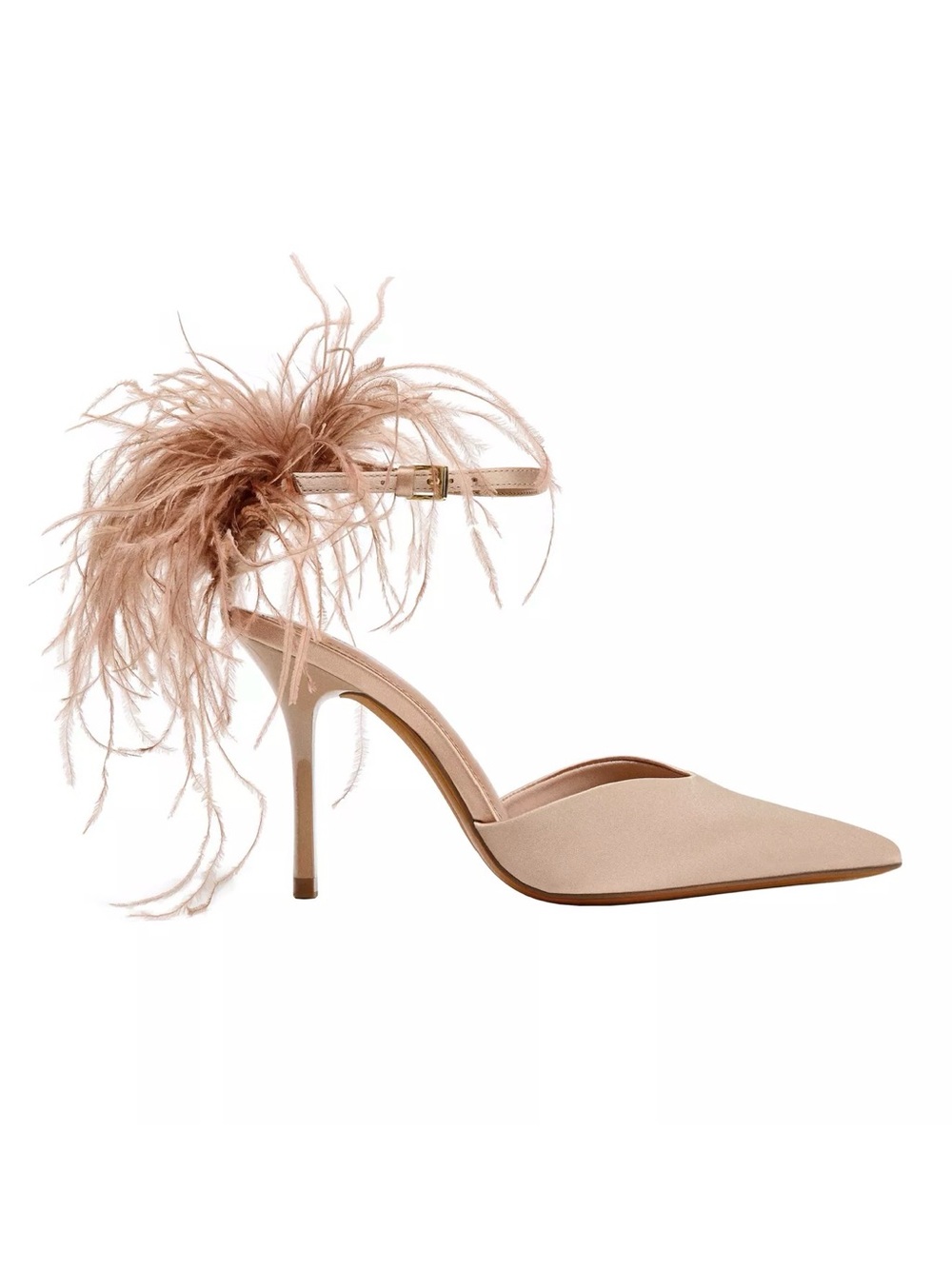 Zara  feather point toe high heels / pumps so 8.5